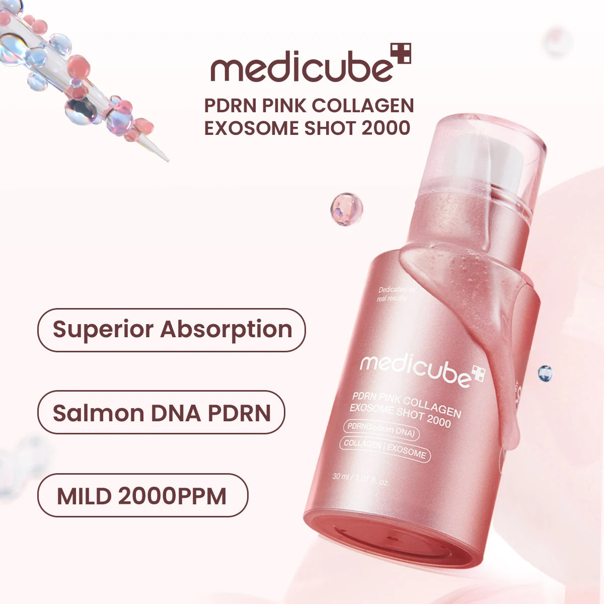 Medicube PDRN Pink Collagen Shot Serum