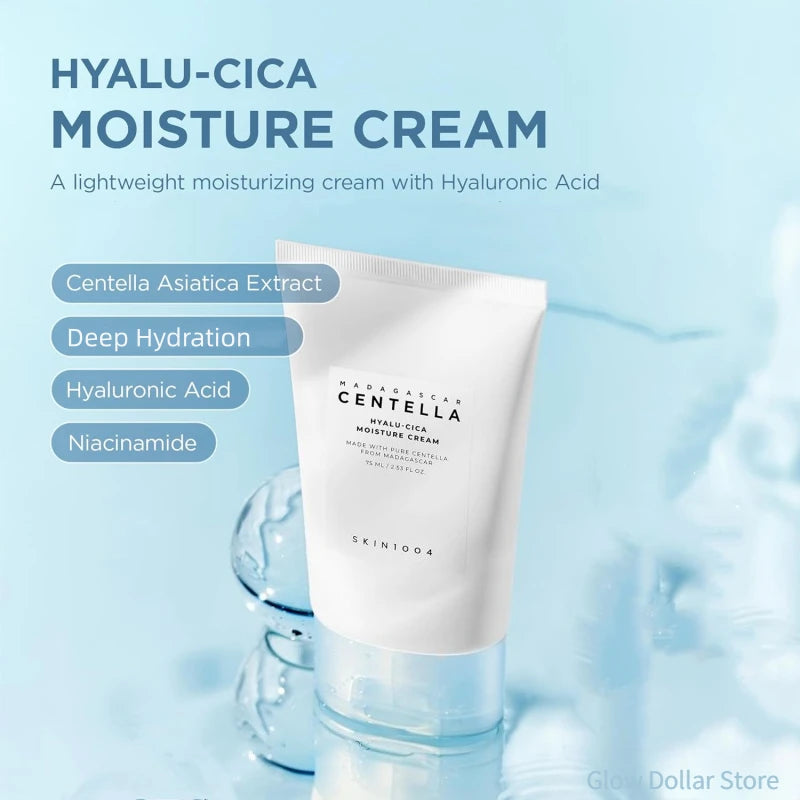 Korean Skincare Centella Face Cream Series,Tea-Trica Soothing,Tone Brightening,Hyaluronic Acid Poremizing Light Gel Cream 75ml