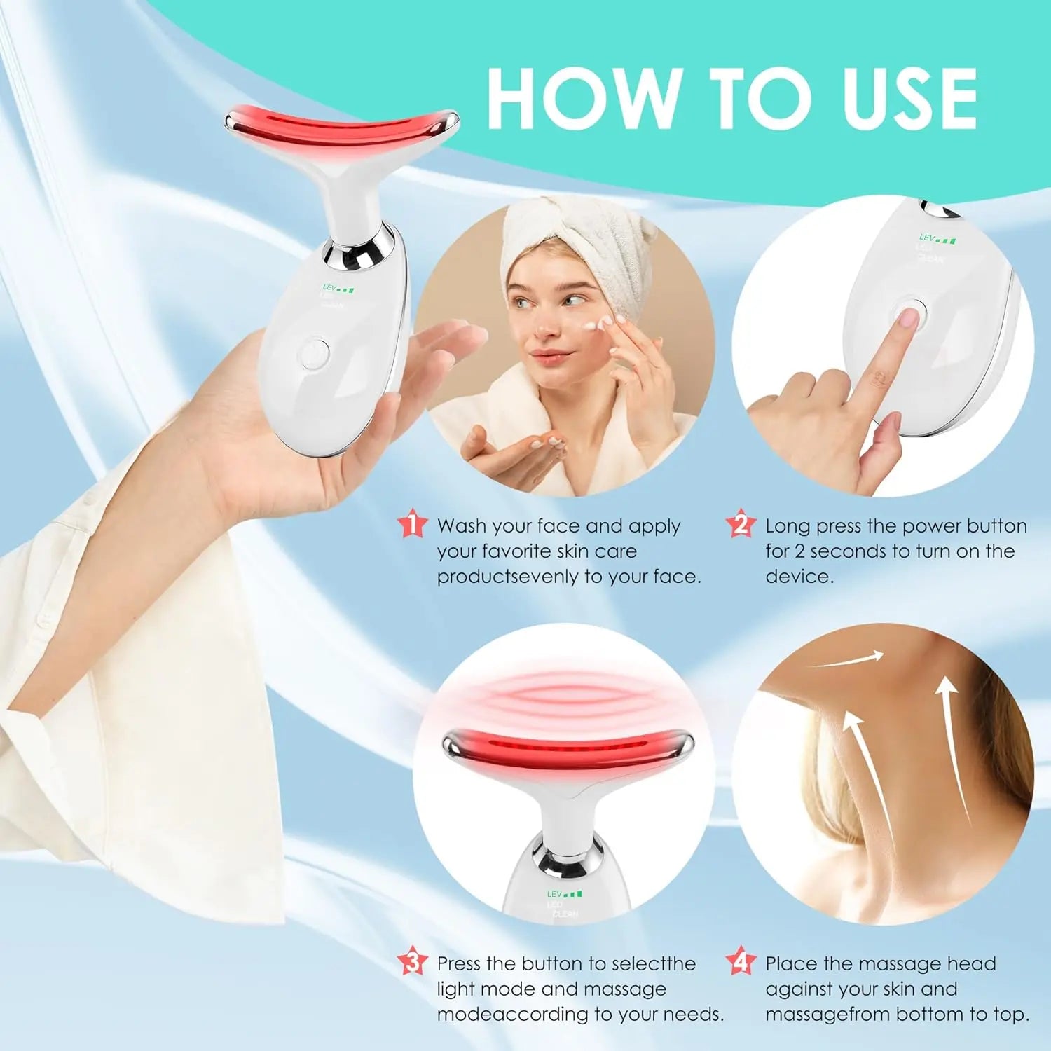LED Face Massage Wand
