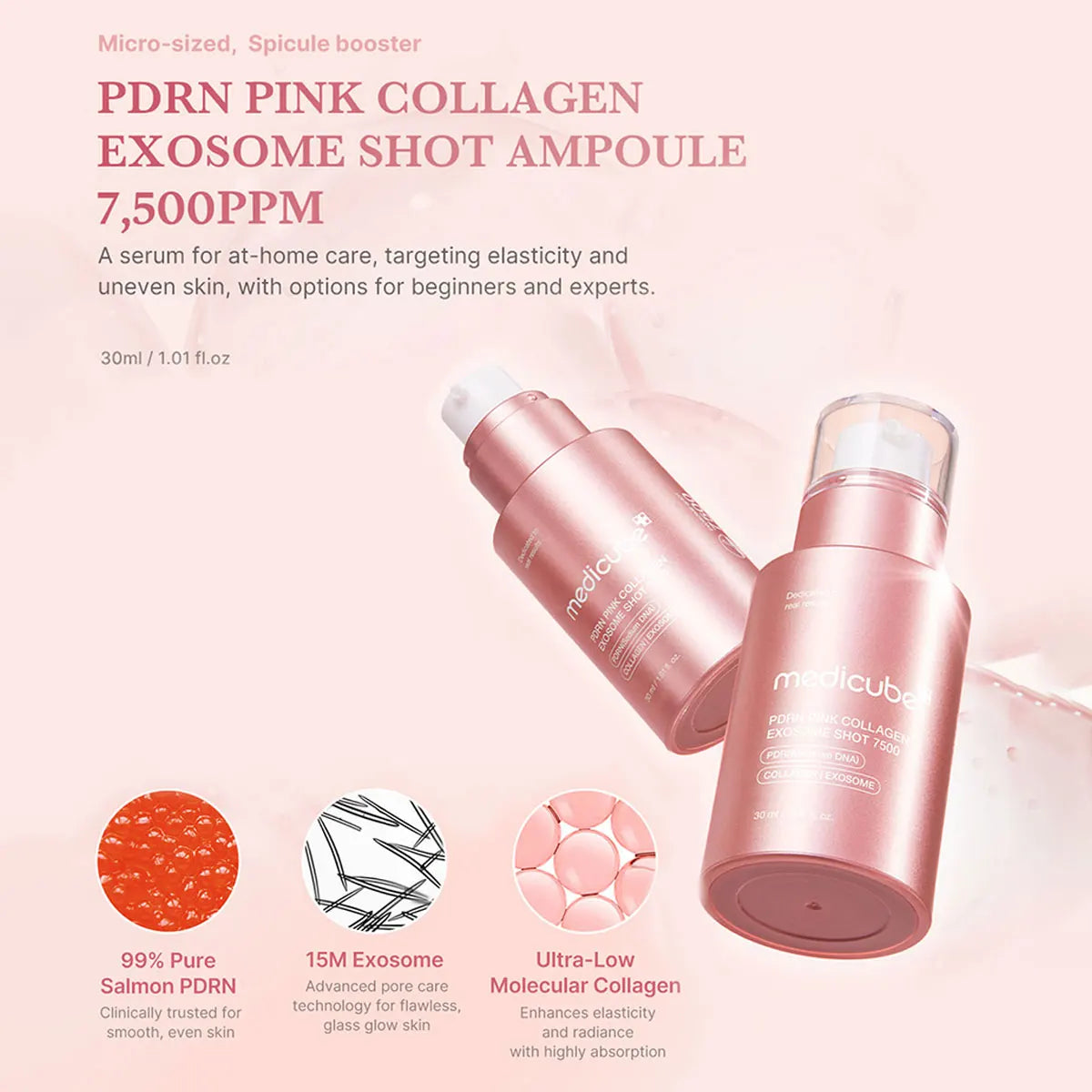 Medicube PDRN Pink Collagen Shot Serum