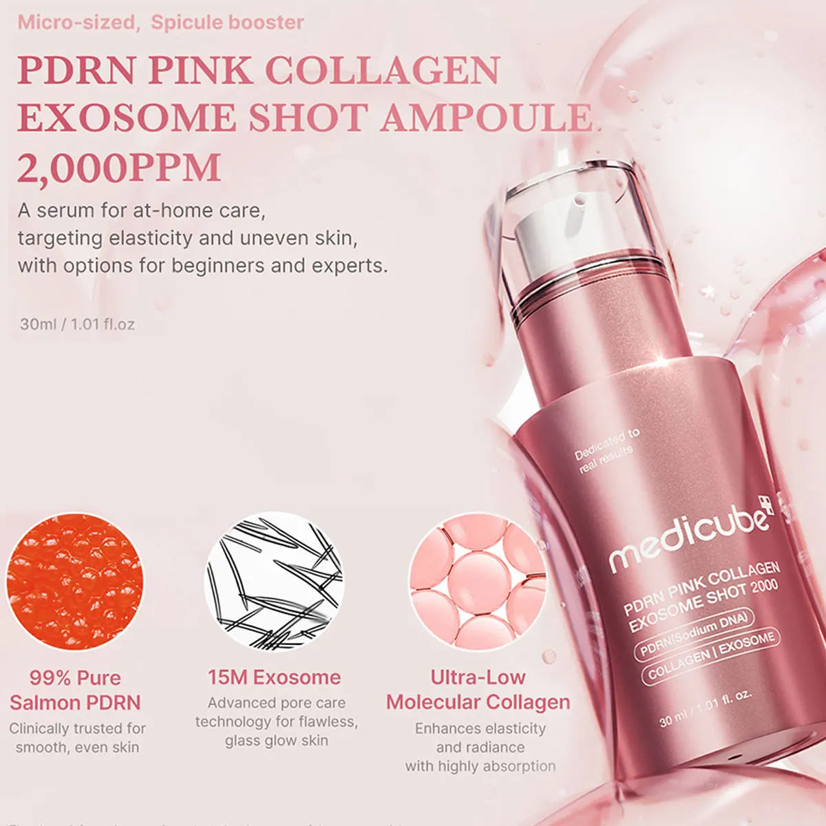 Medicube PDRN Pink Collagen Shot Serum