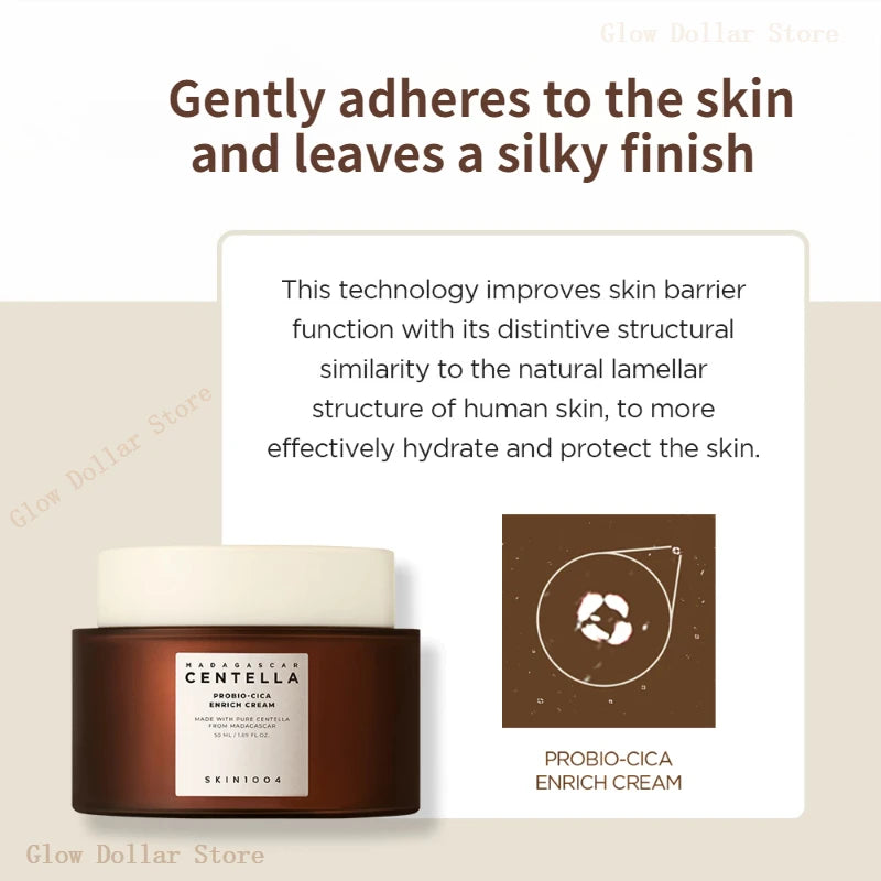 SKIN1004 Centella Probio-Cica Cream Hydrating Anti-Aging Moisturizer