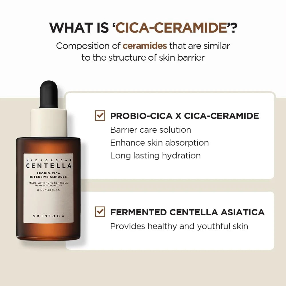 SKIN1004 Centella Probio-Cica Ampoule Serum 95ml Hydrating Face Serum
