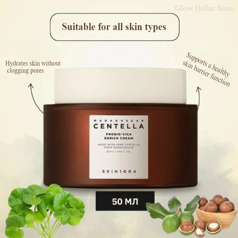 SKIN1004 Centella Probio-Cica Cream Hydrating Anti-Aging Moisturizer