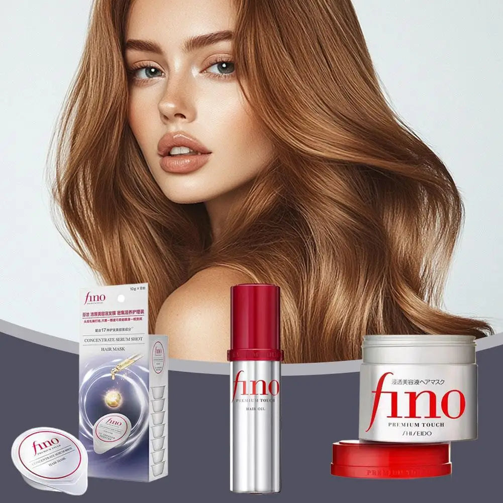Japanese Fino Shampoo Conditioner Hair Collagen Keratin Hairs Conditioner Nourishing Dry Damaged Hair Care Repairs Hair Mask