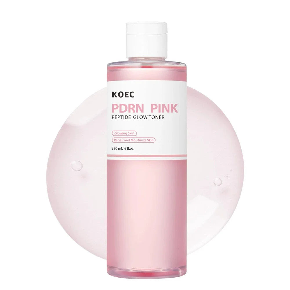 Tônico Facial Iluminador com Peptídeos Rosa KOEC PDRN