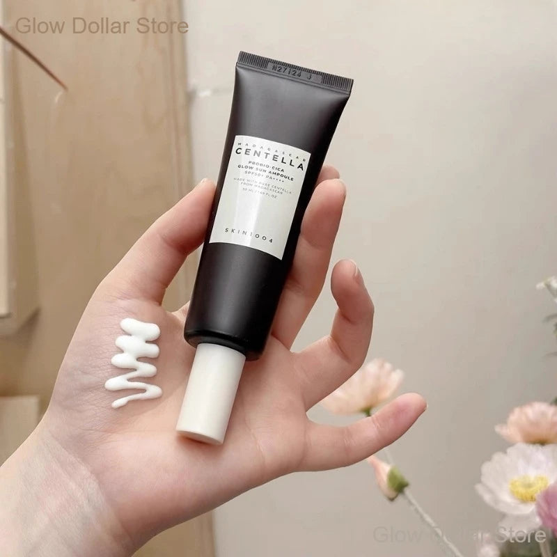 Korean Centella Probio-Cica Glow Suncreen Ampoule SPF50+ Sun Protection and Facial Moisturising Soothing Enrich Cream 50ml